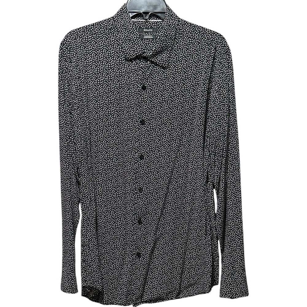 RW&CO. Black and White Patterned Casual Shirt